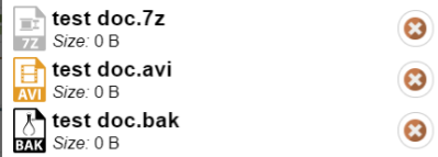 7z, avi, bak icons